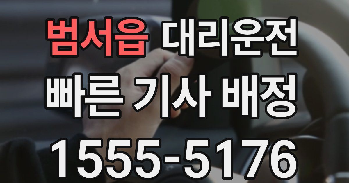 일일대리기사