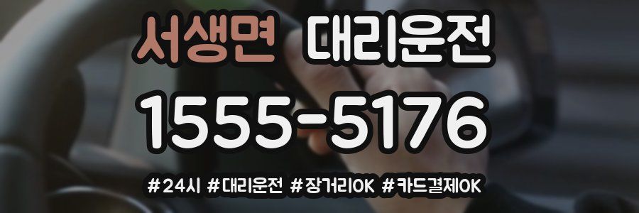 서생면 대리운전