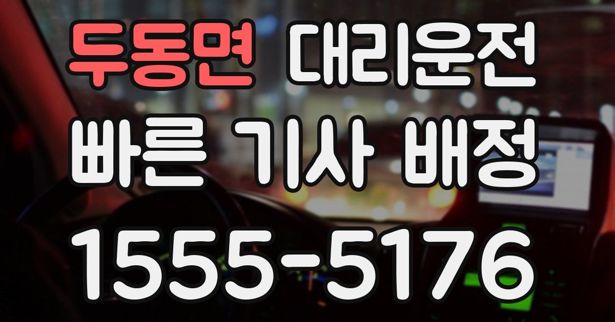 일일대리기사