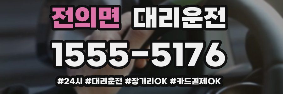 전의면 대리운전