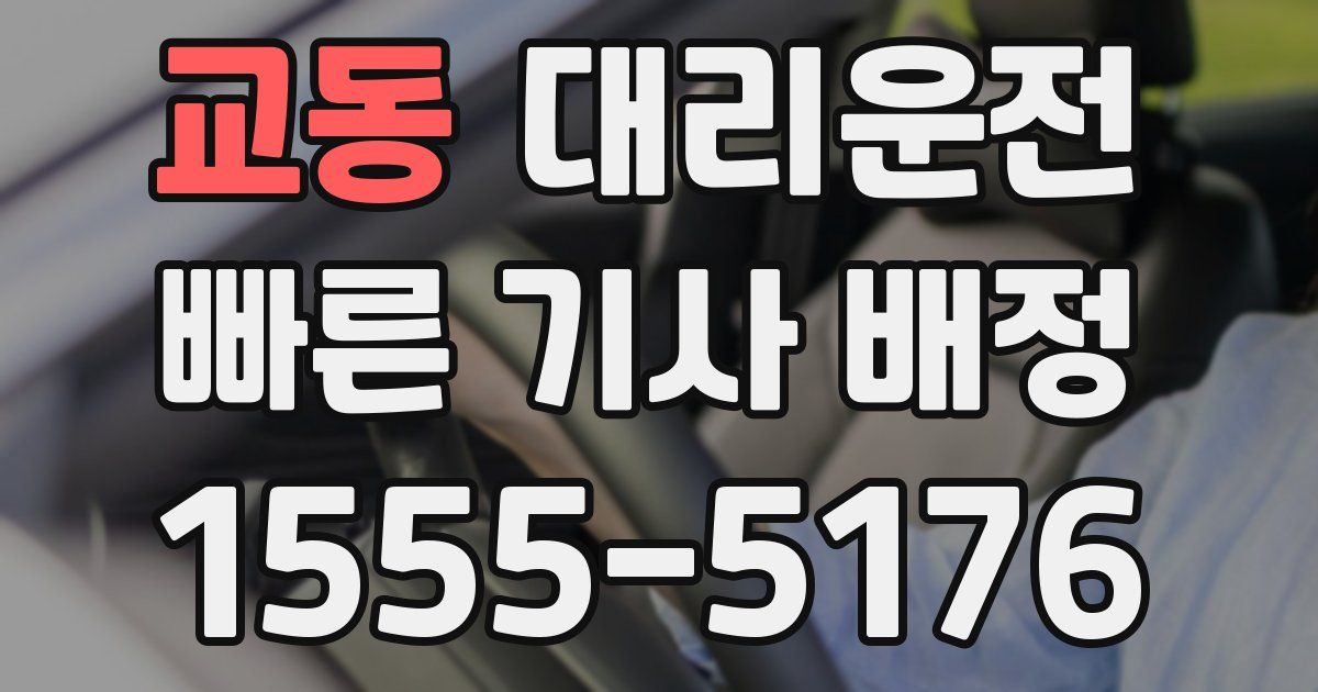 일일대리기사