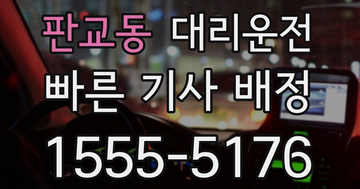 일일대리기사