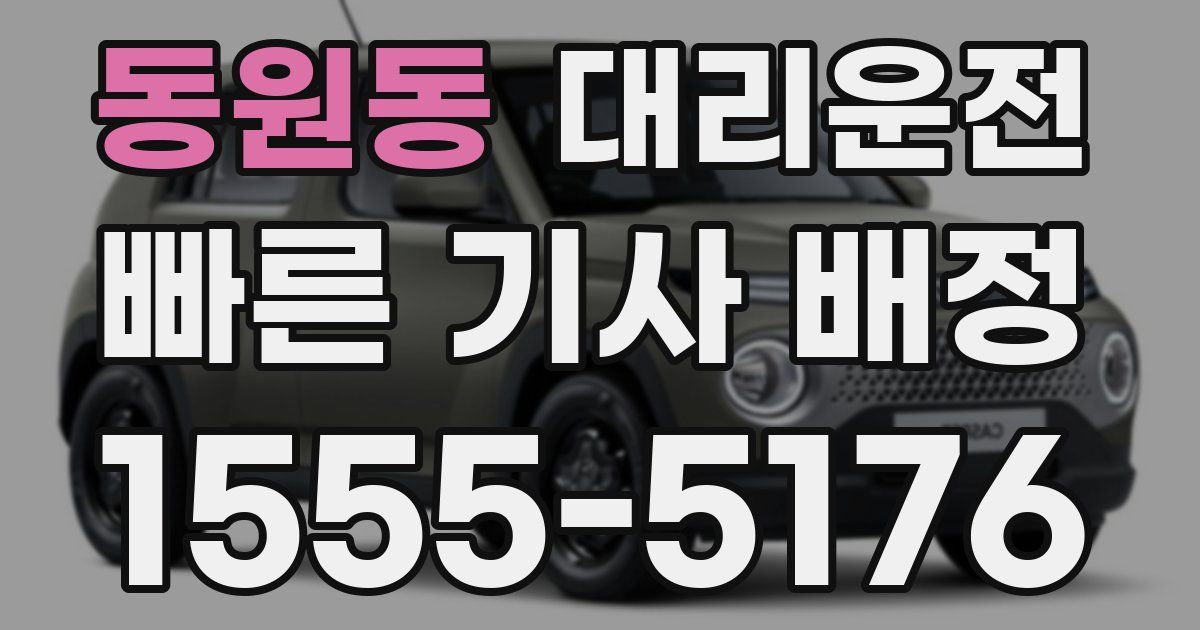 일일대리기사