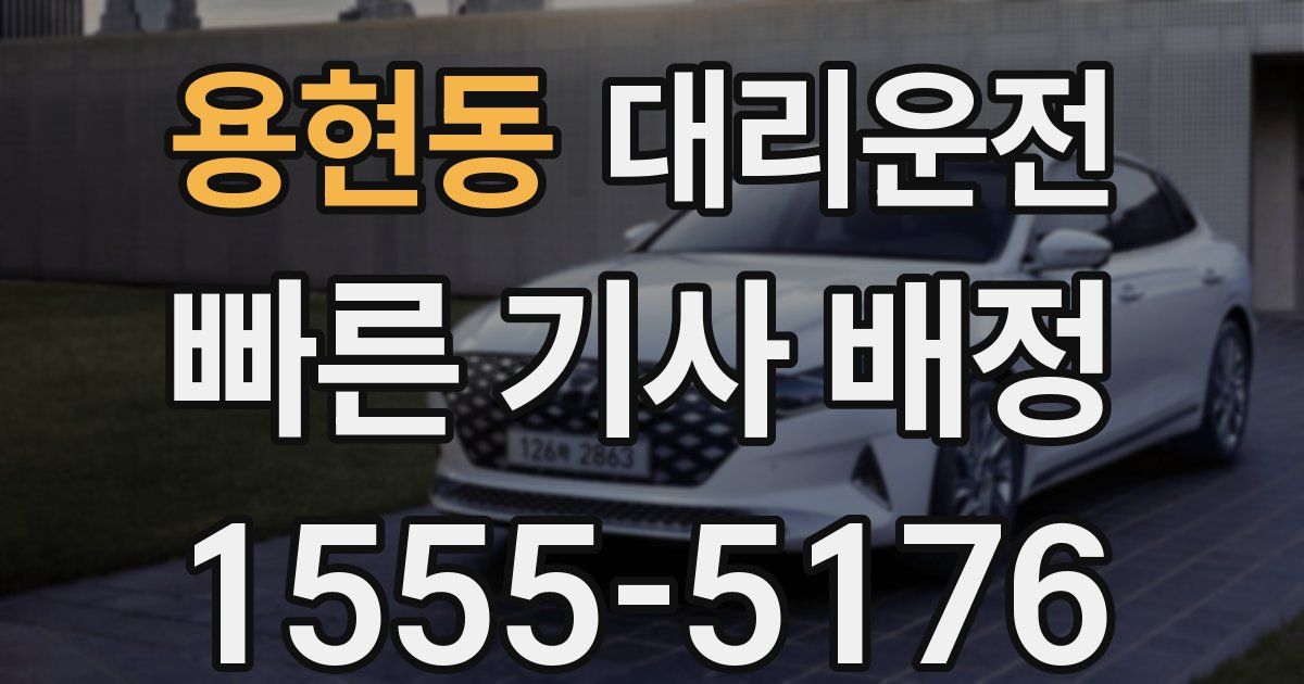 일일대리기사
