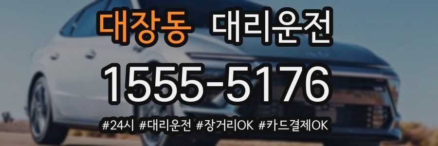 대장동 대리운전