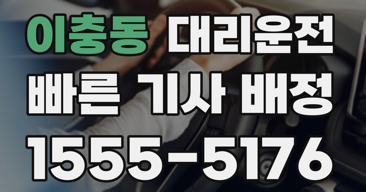 일일대리기사