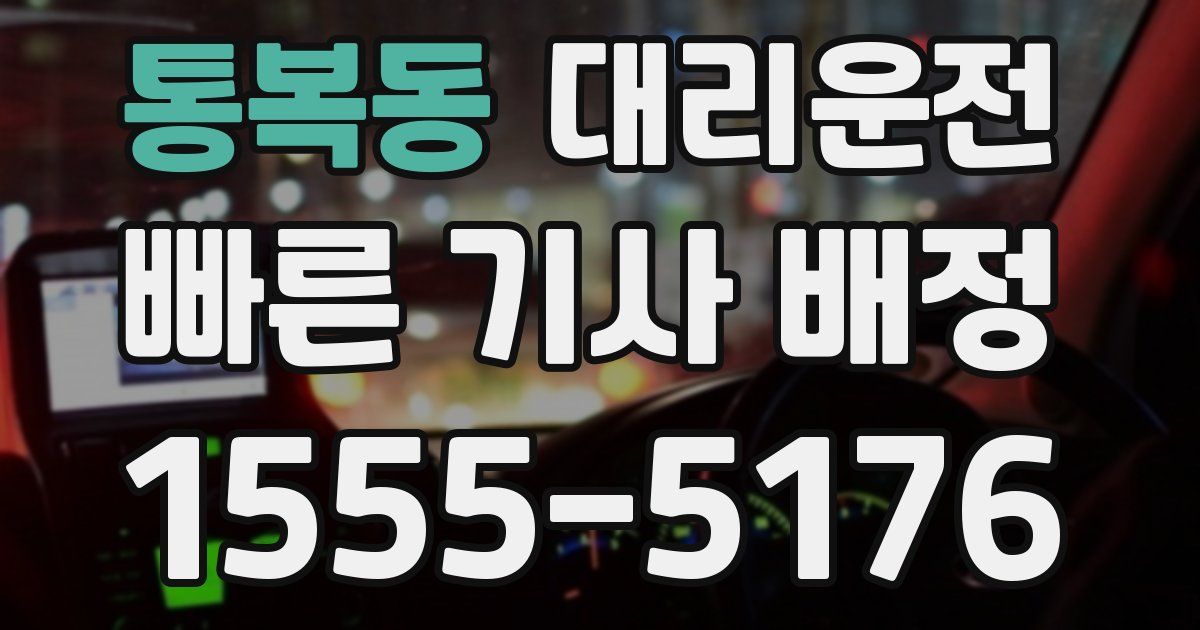 일일대리기사
