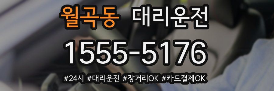 월곡동 대리운전