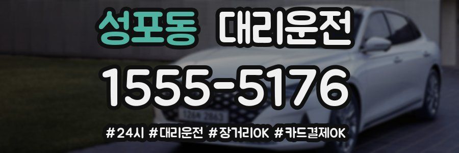 성포동 대리운전