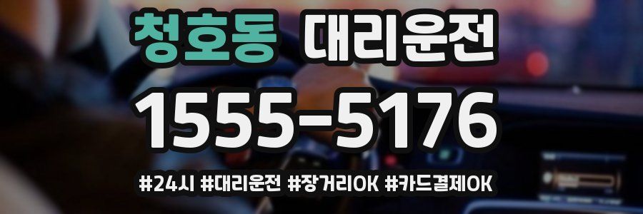 청호동 대리운전