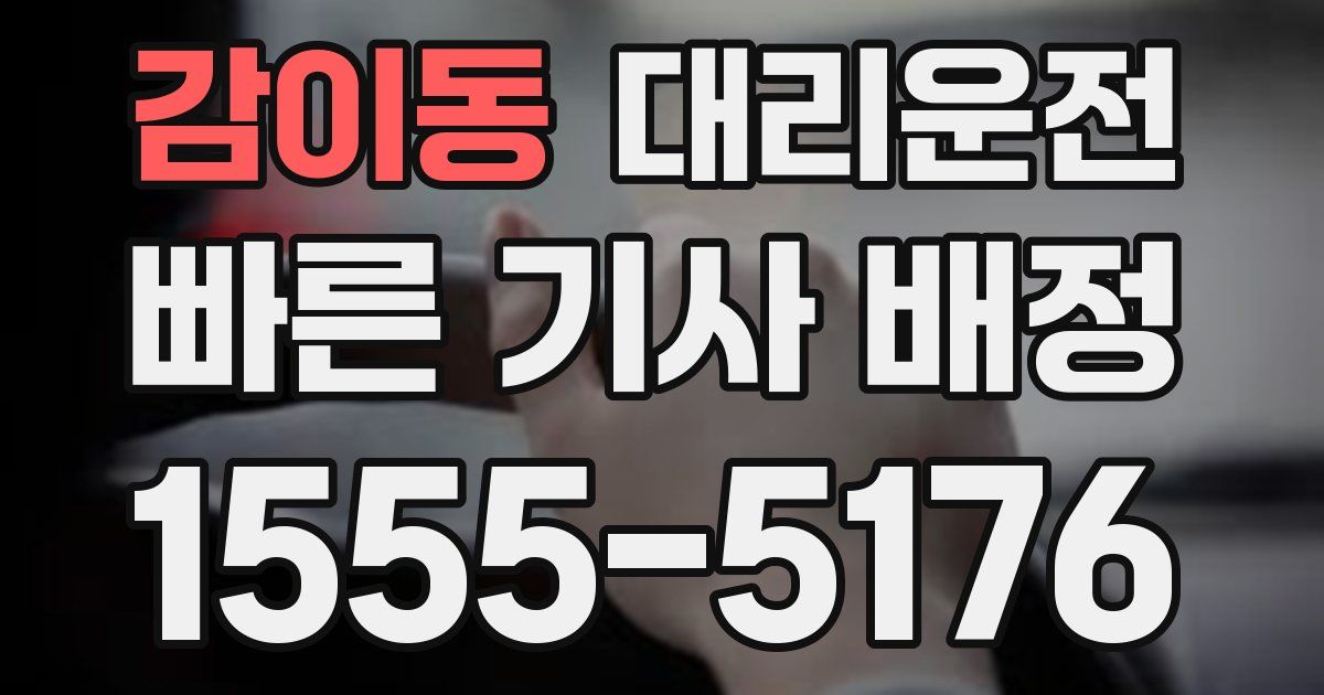 일일대리기사