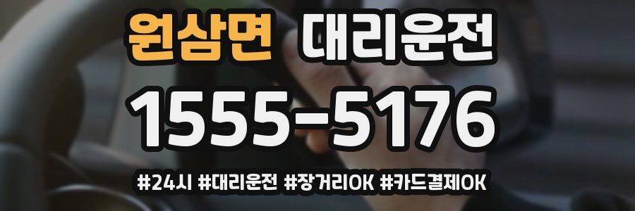 원삼면 대리운전