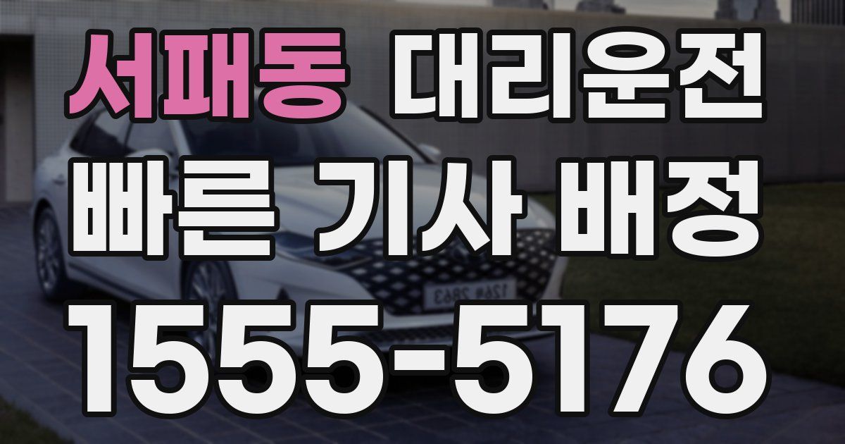 일일대리기사