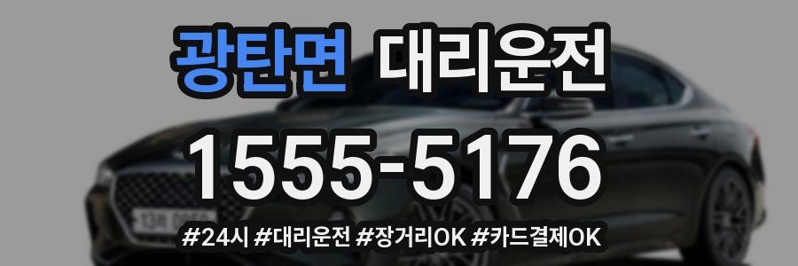 광탄면 대리운전