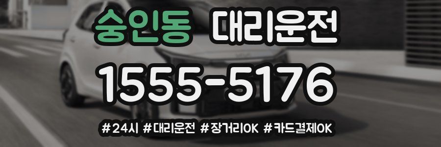 숭인동 대리운전