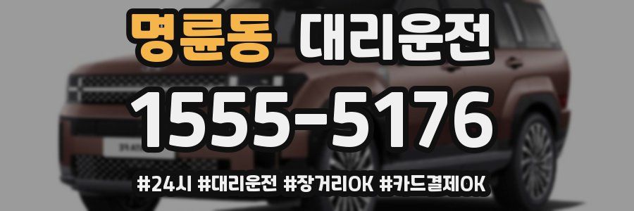 명륜동 대리운전