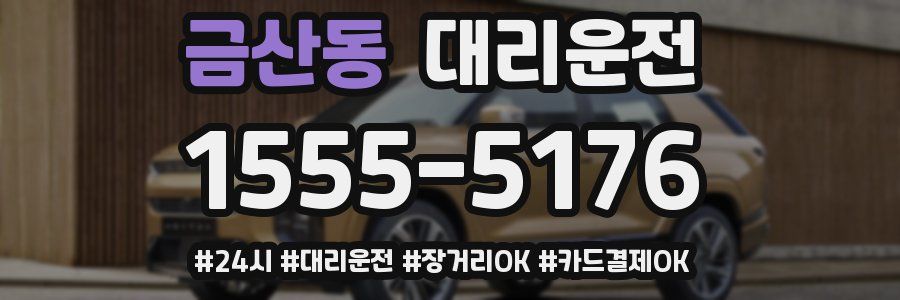 금산동 대리운전