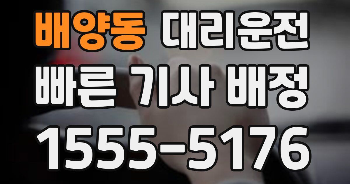 일일대리기사
