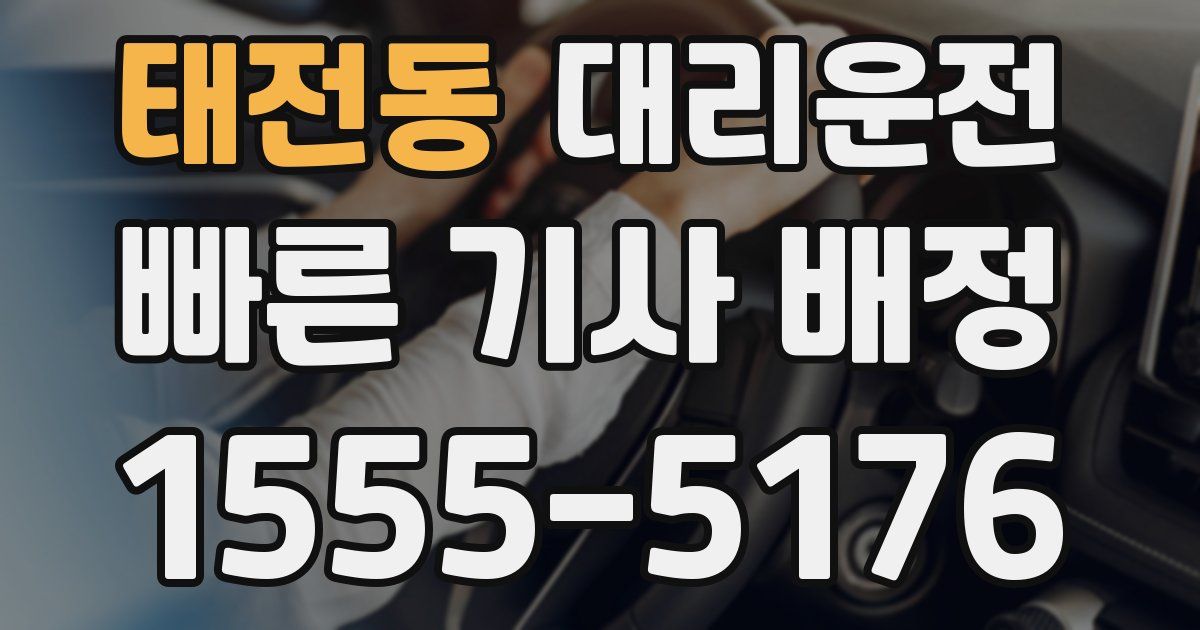일일대리기사