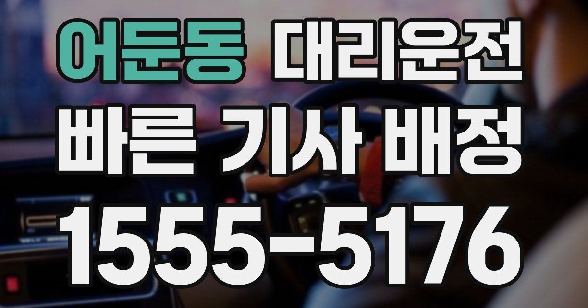 일일대리기사