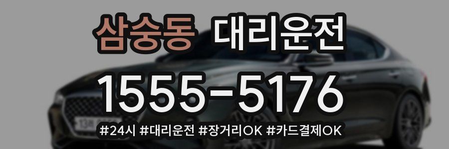 삼숭동 대리운전