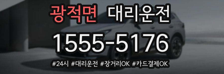 광적면 대리운전