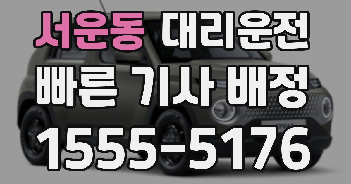 일일대리기사