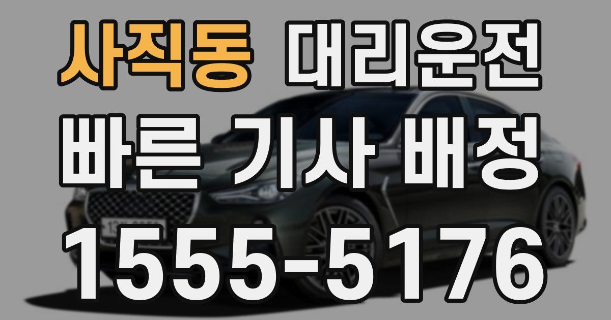 일일대리기사