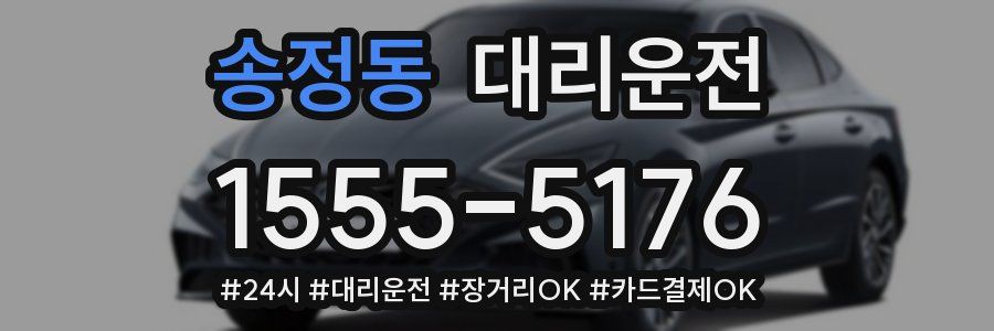 송정동 대리운전