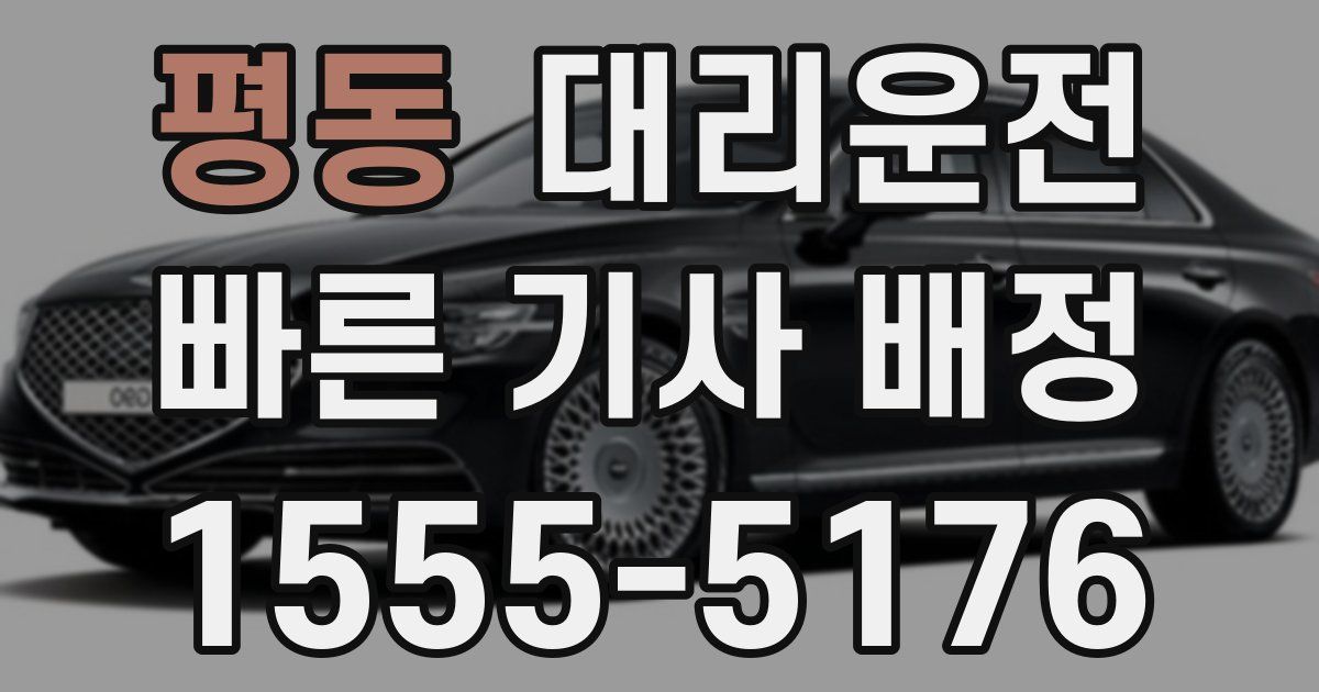 일일대리기사