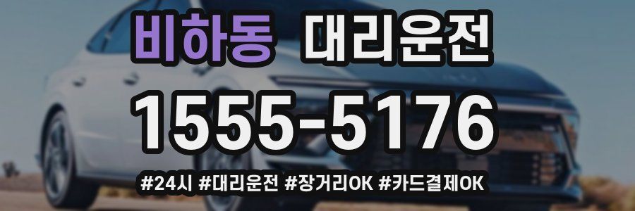 비하동 대리운전