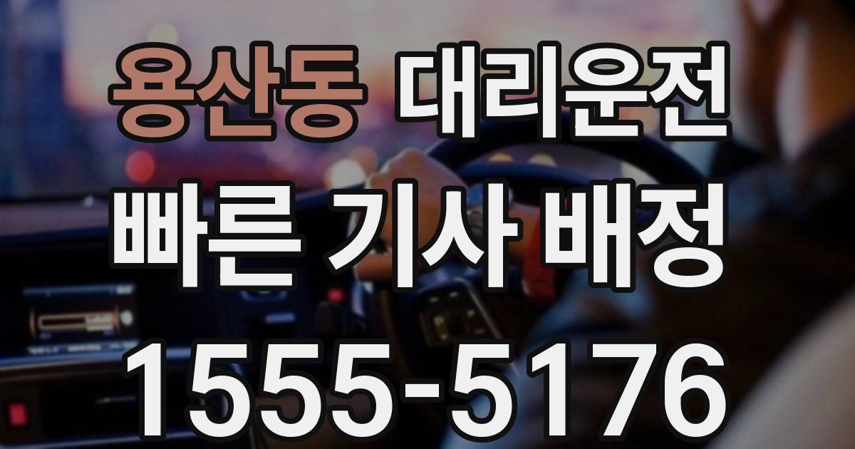 일일대리기사