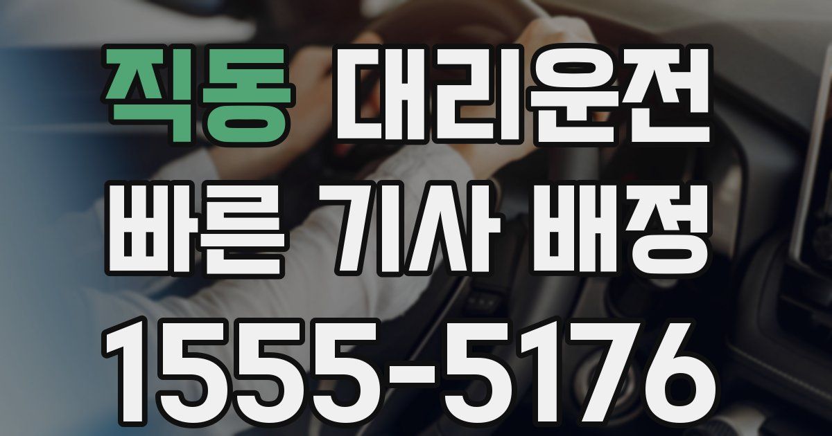 일일대리기사