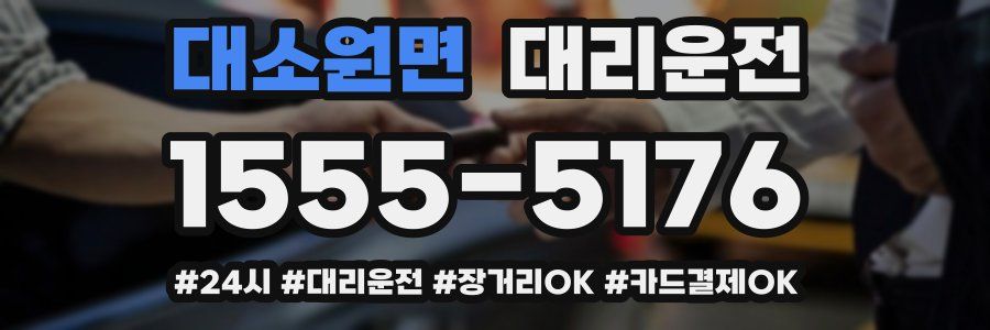 대소원면 대리운전