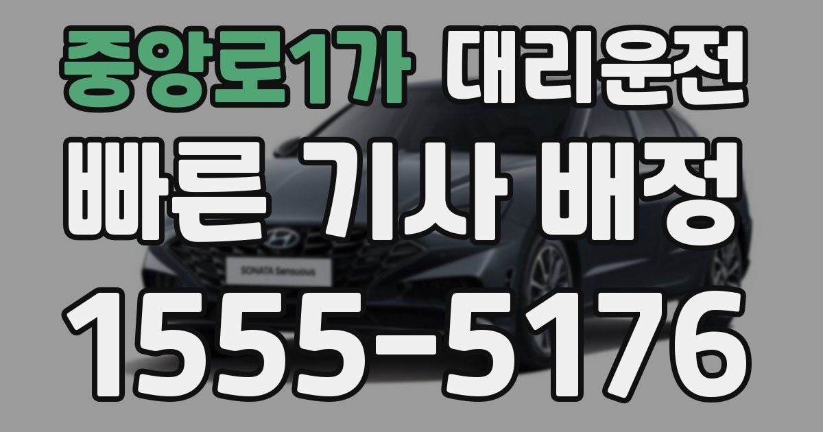 일일대리기사