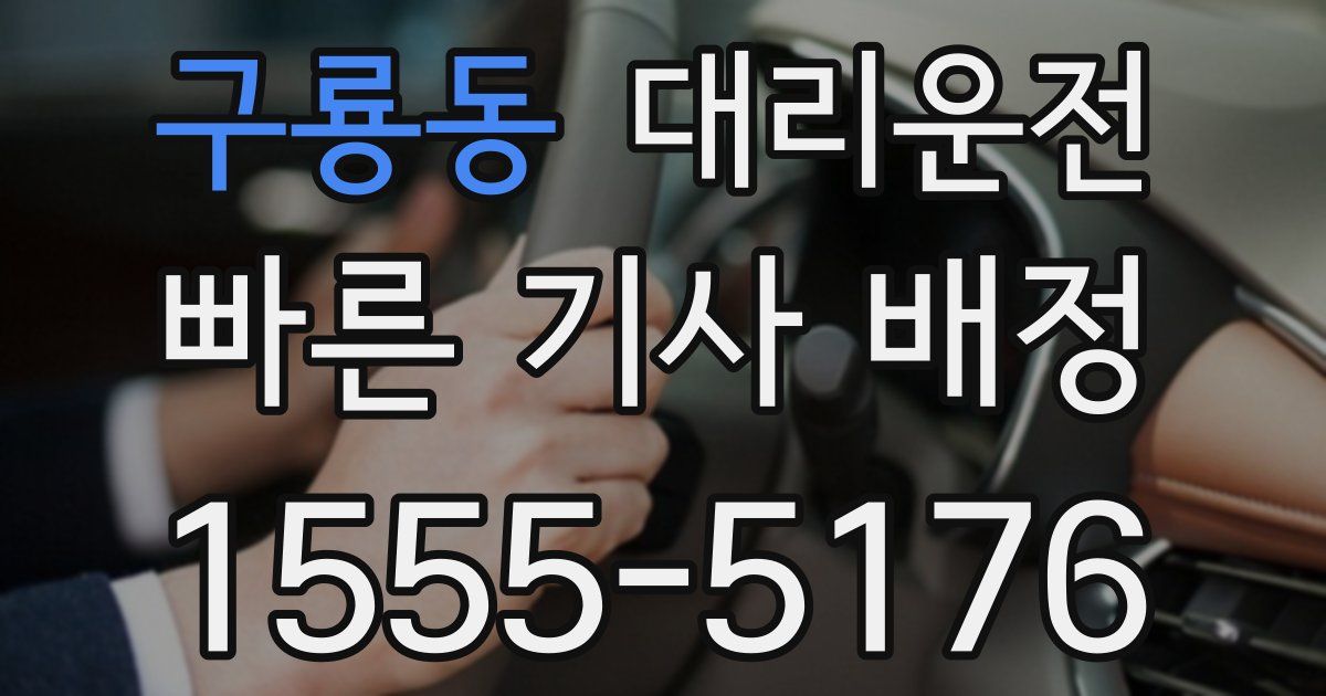 일일대리기사