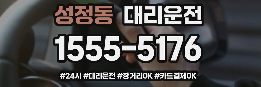 성정동 대리운전