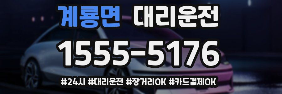 계룡면 대리운전