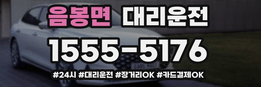 음봉면 대리운전