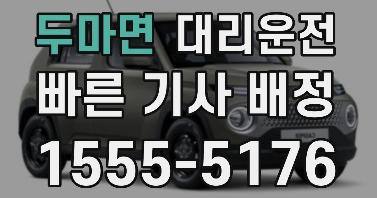 일일대리기사