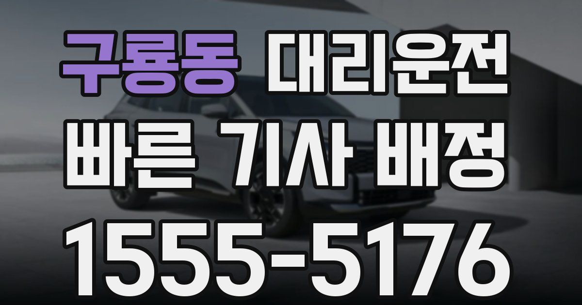 일일대리기사
