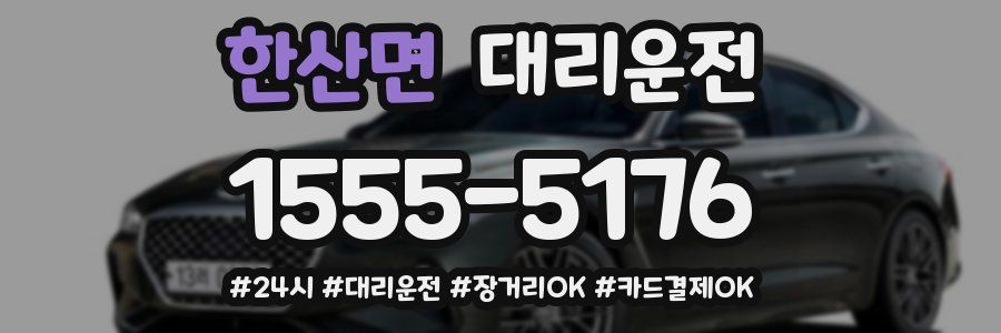 한산면 대리운전