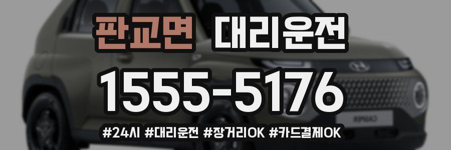 판교면 대리운전