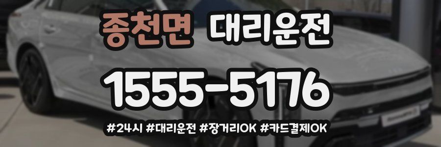 종천면 대리운전