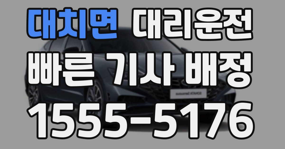 일일대리기사