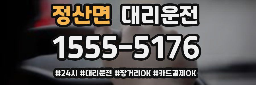 정산면 대리운전