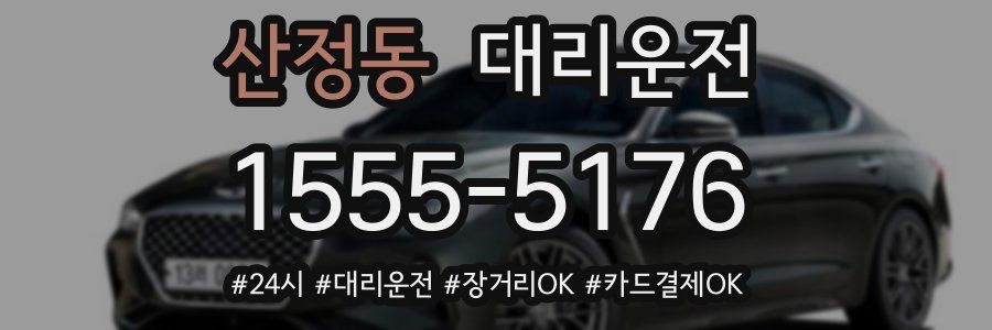 산정동 대리운전