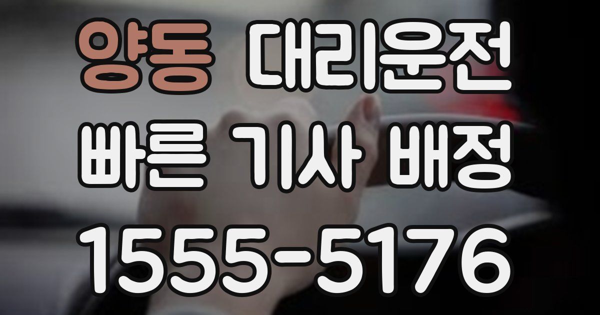 일일대리기사
