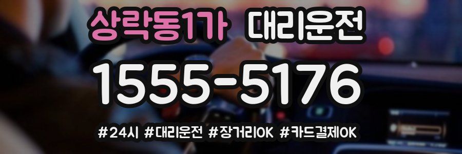 상락동1가 대리운전