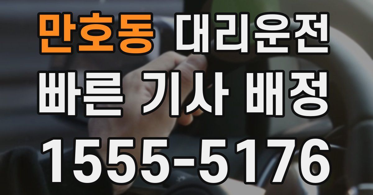 일일대리기사